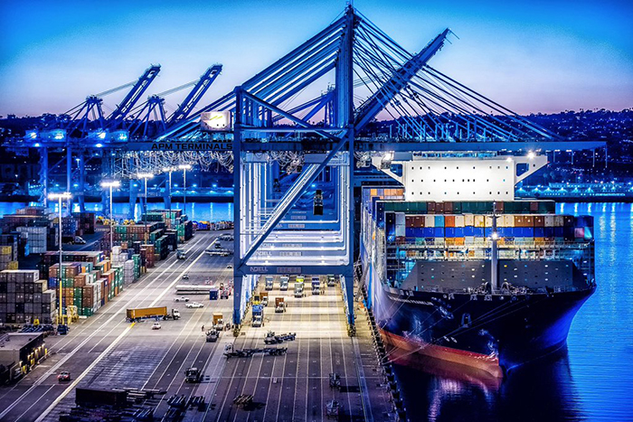 APM Terminals in Los Angeles. Photo credit Port of Los Angeles