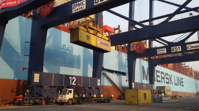 Munkebo Maersk, the line's 14th Triple-E vessel, is part of the 2M Alliance with MSC that will be fully operational by the end of March.