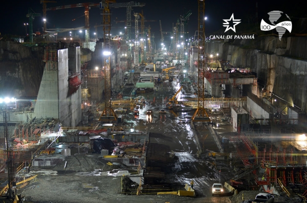 Work on the Panama Canal expansion. Courtesy Panama Canal Authority. Work on the Panama Canal expansion. Courtesy Panama Canal Authority.