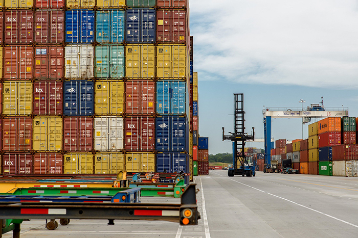 Inland ports like Greer, South Carolina, pictured, are helping retailers cover supply chain gaps generated by growing e-commerce demand. Greer was one of the 12 fastest-growing inland hubs last year, according to CBRE.