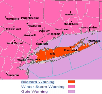 Weather warnings map