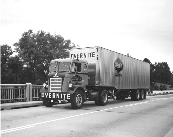 Mack H and trailer
