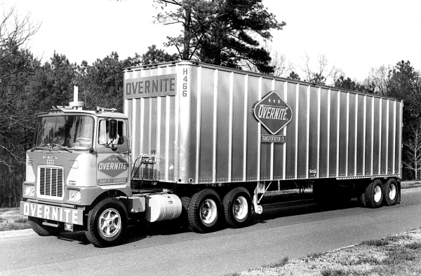 Mack F and trailer