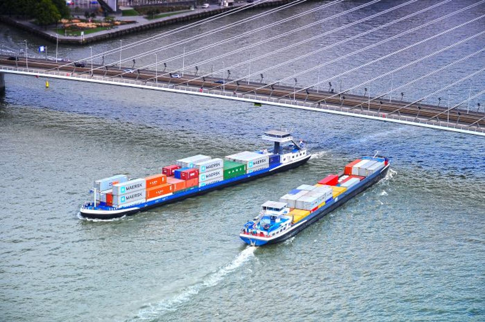 Low water on Rhine risks pushing bottlenecks back to Rotterdam, Antwerp