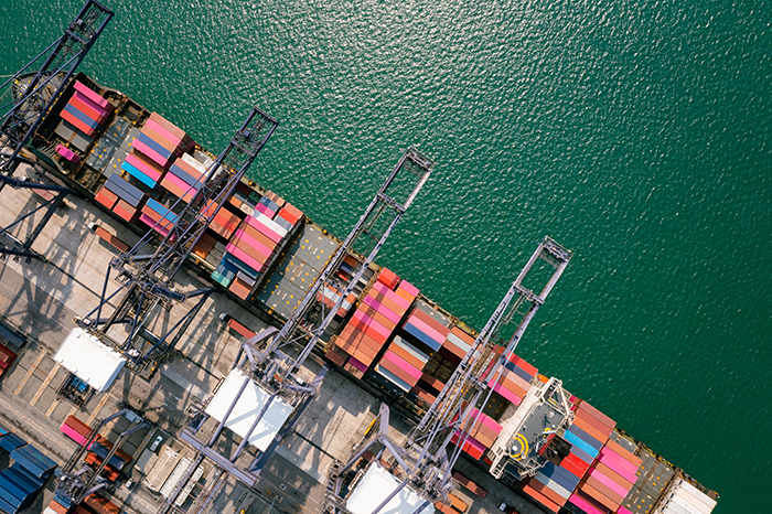 Container lines have 2.86 of earnings before interest and tax (EBIT) for every dollar of interest they owed, a massive change from as recently as 2018. Photo credit: Shutterstock.com.