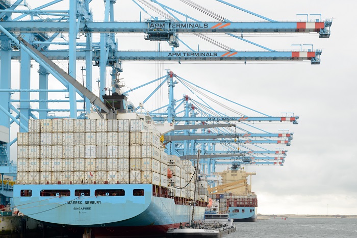 APM Terminals said that despite signs of stability in some markets, it expected what it described as “industry-wide market challenges and rate pressure” to continue in 2018. Photo credit: Shutterstock. APM Terminals.