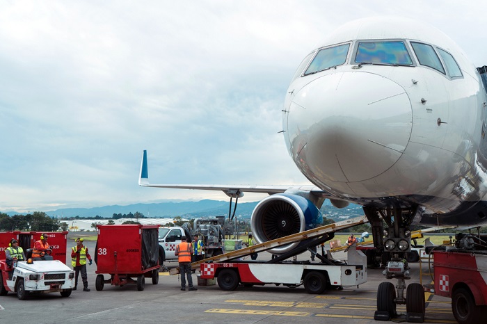 Air cargo freight rates between China and the United States have been rising since July, according to US-based logistics provider CH Robinson. (Above: Air cargo being serviced at Los Angeles International Airport, California, United States.) Photo credit: Shutterstock.com. Air cargo at Los Angeles International Airport, California.