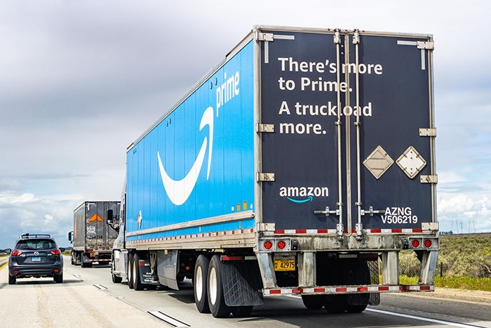 Amazon's foray into domestic truck brokerage might not be a threat to established brokers, but the largest publicly traded company in the world entering the market is bound to turn heads. Photo credit: Shutterstock.com.