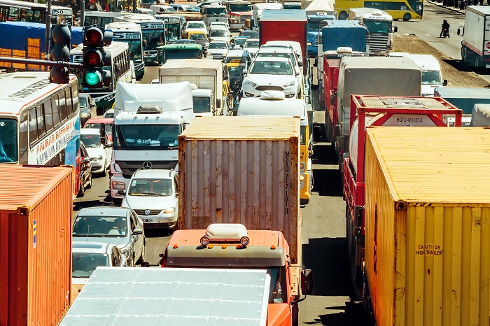 By week’s end, truckers are expected to go on strike and blockade Argentina’s main arteries, in order to secure a 27 percent pay increase, which union leaders claim is necessary to cover the nation's inflation rate. (Above: Trucks traveling on a busy street in Argentina.) Photo credit: Shutterstock.com. Trucks in Argentina.