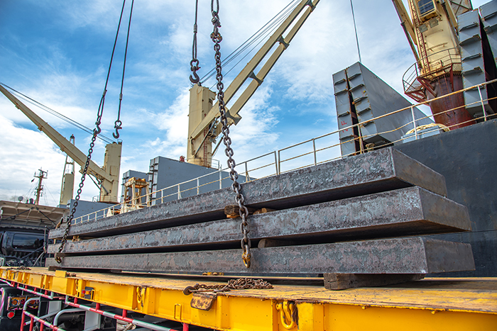 Daily charter rates for multipurpose/heavy lift (MPV/HL) vessels stood at $7,457 in February, down 1.8 percent from the previous month but up 7.6 percent year over year, according to Toepfer’s Multipurpose Index (TMI). Photo credit: Shutterstock.com.