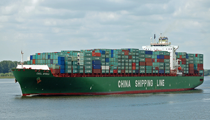 China Shipping Container Lines Logo XIN YANG PU China Shipping