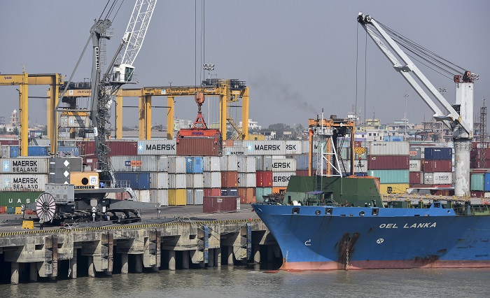 Containers at Chittagong port.