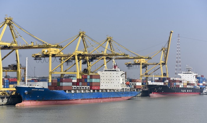 Congestion at the port is at its worst during the May-September trans-Pacific peak shipping season, but officials hope the additional capacity and introduction of round-the-clock operations will result in less congestion this year. (Above: Chittagong Port.) Photo credit: Shutterstock.com. Chittagong Port.