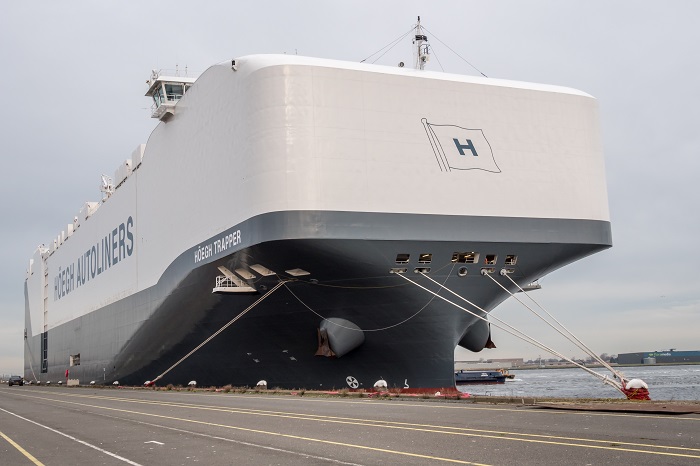 Europe's automotive logistics sector is poised to register another year of growth in 2018, if political issues do not interfere. (Above; A Hoegh Autoliners roll-on, roll-off ship at the Port of Amsterdam.) Photo credit: Shutterstock.com. Hoegh Autoliners roll-on, roll-off