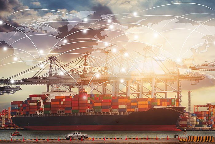 The IBM- and Maersk-led blockchain container shipping platform TradeLens has enlisted Virginia-based Digital Bazaar in its efforts to establish "organizational identity" for its users. Photo credit: Shutterstock.com.