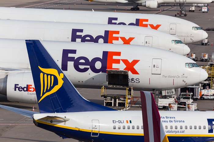 A slight dip in demand for air cargo in the first quarter was quickly reversed with volume steadily increasing on the east-west trades. (Above: Air cargo being loaded in Germany.) Photo credit: Shutterstock.com. Air cargo planes in Germany.