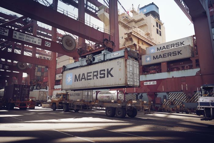 Compounded by COVID-19-linked disruptions and a sudden spurt in exports, Indian shippers are facing the dual headwinds of heightened carrier capacity shortages and high freight rate increases. Photo credit: Maersk (India)