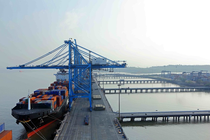 Above: Jawaharlal Nehru Port Trust. A new provisional port freight data analysis by JOC.com shows JNPT’s rail share in fiscal 2017-2018, which ended March 31, remained essentially flat compared to the previous year. Photo credit: JNPT. JNPT.