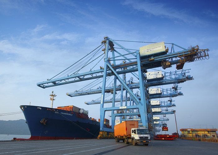 The coalition of unions wants what it termed three core job issues addressed that they say officials agreed to in August 2017. Photo credit: Shutterstock.com. Jawaharlal Nehru Port.