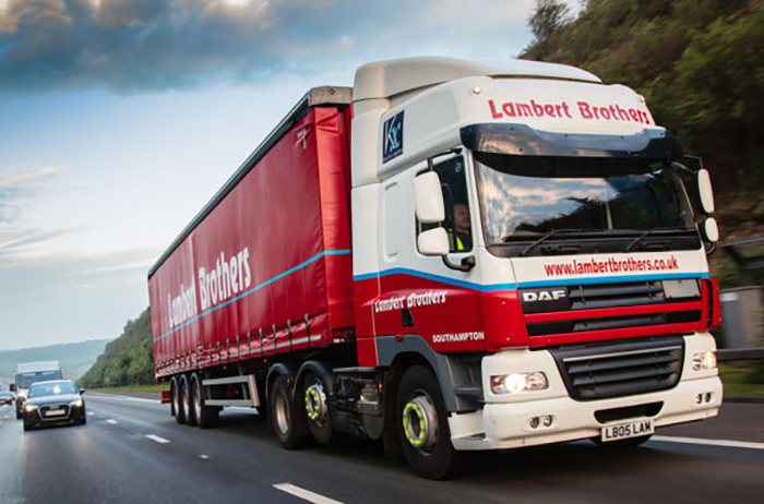 More than 1.5 billion tons of goods were transported within the UK in 2016, with more than three quarters traveling by road. It is a source of carbon emissions that the industry wants government support to tackle. Photo credit: Lambert Brothers.