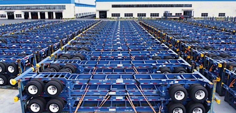 Milestone's fleet expansion is the latest initiative by a chassis supplier looking to create a niche by offering new, or high-end, equipment. (Above: Chassis at Milestone.) Photo credit: Milestone. Milestone Chassi Supply