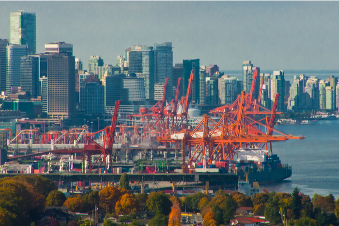 Container volume at the Northwest Seaport Alliance declined 15.2 percent in January-May while dropping 6.5 percent in Vancouver and Prince Rupert. Photo credit: Shutterstock.com.
