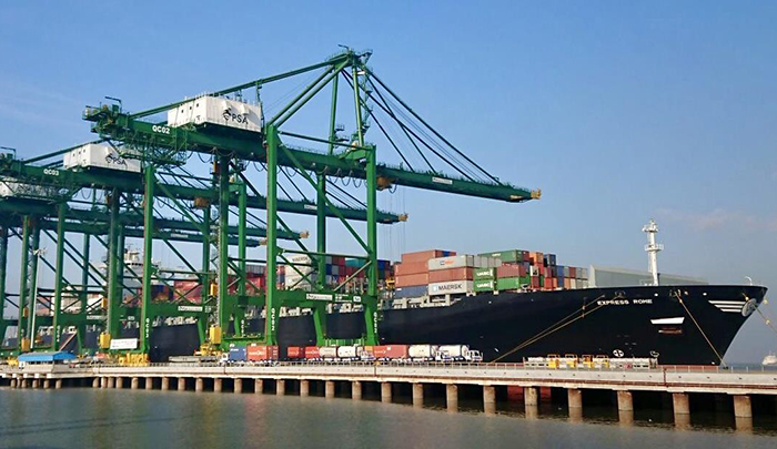 PSA Internationals of Singapore has invested heavily in a new terminal (pictured) at Jawaharlal Nehru Port Trust. Bharat Mumbai Container Terminals (BMCT) opened in February this year. Photo credit: PSA India.