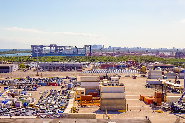 The 570-TEU National Glory will primarily carry cargoes that would traditionally have been hauled by truck from Houston to Port Everglades (pictured). Photo credit: Shutterstock.com.
