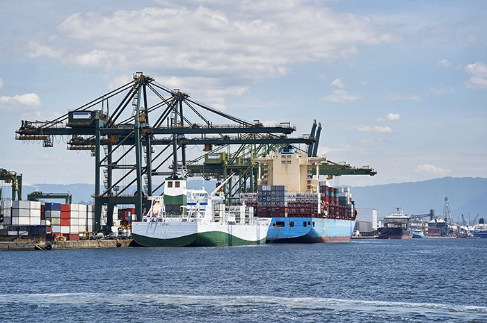 With freelance dockworkers striking over looming job losses, terminal productivity is down as much as 20 percent in the port of Santos, Brazil's largest container gateway. Photo credit: Shutterstock.com.