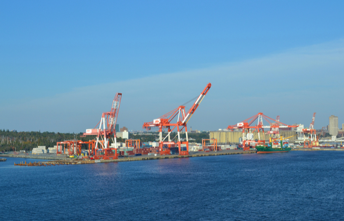 Two vessels of up to 15,000 TEU will be able to dock at the same time at the South End Container Terminal at the Port of Halifax by the end of March. Photo credit: Shutterstock.com,