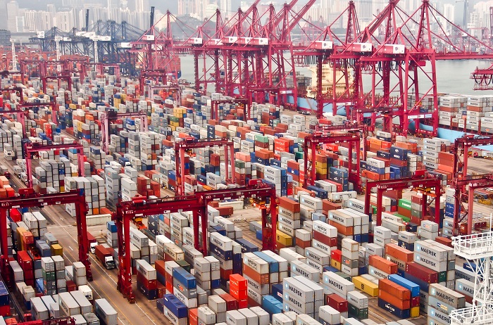 “The industry has evolved, with mega vessels, more cargo alliances, and a surge in transshipment containers," the study said. (Above: The Port of Hong Kong.) Photo credit: Shutterstock.com. Hong Kong.