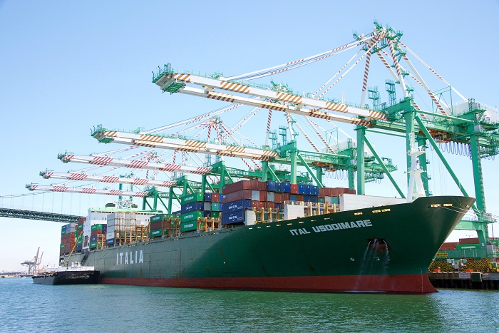 After a substantial gain in 2017, retailers are forecasting another increase in US import volume in 2018, as container lines and beneficial cargo owners (BCOs) prepare for annual trans-Pacific rate and service contract negotiations. Photo credit: Shutterstock. Port of Los Angeles.
