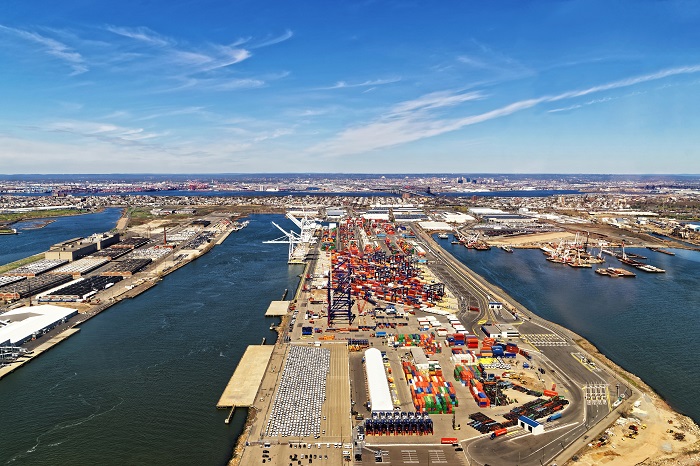 The ILA and NYSA accuse the commission of overstepping its authority to combat crime on the docks, and say the commission’s effort to oversee hiring in the port causes delays and disruption. The Waterfront Commission says its work is necessary, and it is merely carrying out its responsibility to fight racketeering and ensure fair hiring, in part by promoting diversity. (Above: The Port of New York and New Jersey.) Photo credit: Shutterstock.com. Port of New York and New Jersey Bayonne.
