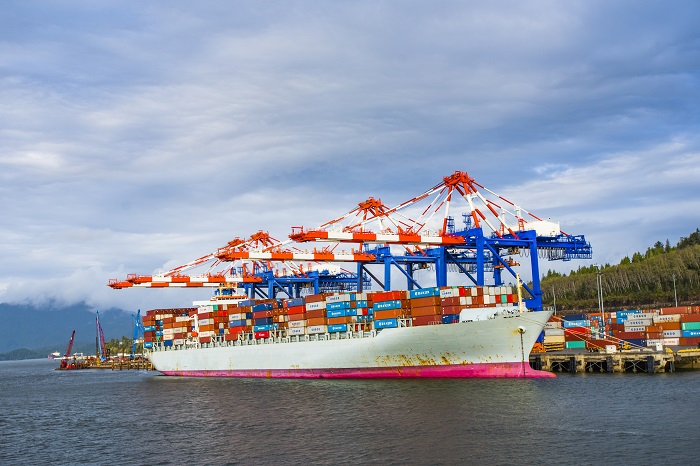 The Prince Rupert container terminal master plan released this week outlines projects that will potentially add 6-7 million TEU of capacity, and in the short term, help to accommodate growth on Canada’s Pacific Coast. Photo Credit: Shutterstock
