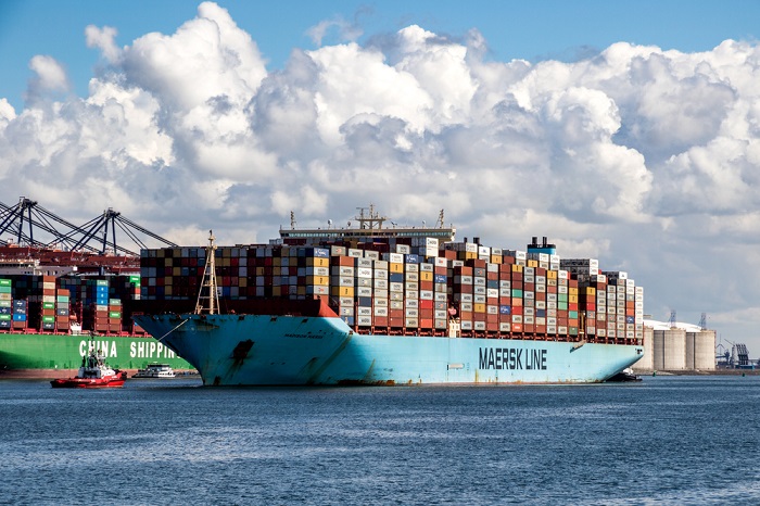 Rotterdam port.