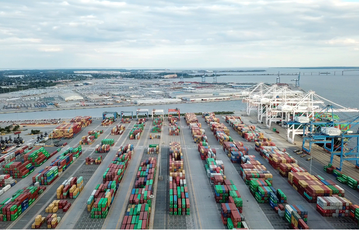 The Seagirt Marine Terminal is closing on two days an reducing gate hours due to cargo volume declines resulting from the corona virus. Photo credit: Shutterstock.com