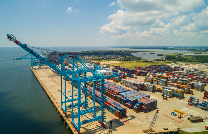 A new berth extension and additional container storage space at APM Terminals Mobile are part of a $50 million expansion designed to improve efficiency. Photo credit: Shutterstock.com