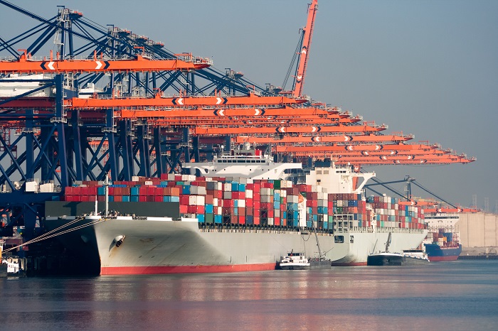 Despite a container consolidation partnership among marine terminals, inland shipping companies, and inland centers, barge operators say there's been little improvement in reducing barge delays during peak times. (Above: The Port of Rotterdam.) Photo credit: Shutterstock.com. The Port of Rotterdam.