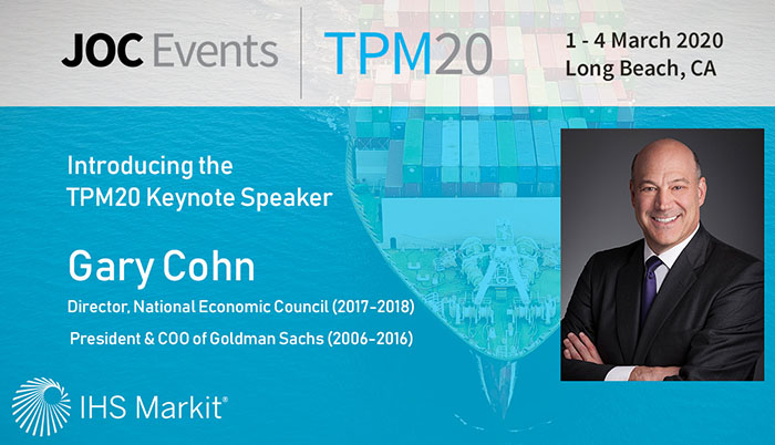 An ardent free-trader, Mr. Cohn has a unique perspective of trade policy that will resonate with major retailers, manufacturers, and other shippers of containerized cargo who attend TPM, as well as the ocean carriers, forwarders, terminals, and other players whose supply chains and operations have been severely impacted by the U.S.-China trade dispute since the first tariffs were imposed in early 2018.