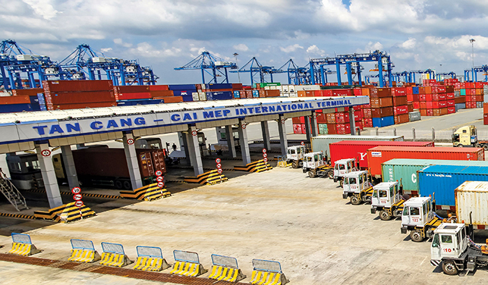 The Tan Cang-Cai Mep International Terminal is rejecting shipments of paper and plastic scrap as high volumes of such cargo are overwhelming port operations. Photo credit: Tan Cang-Cai Mep International Terminal.