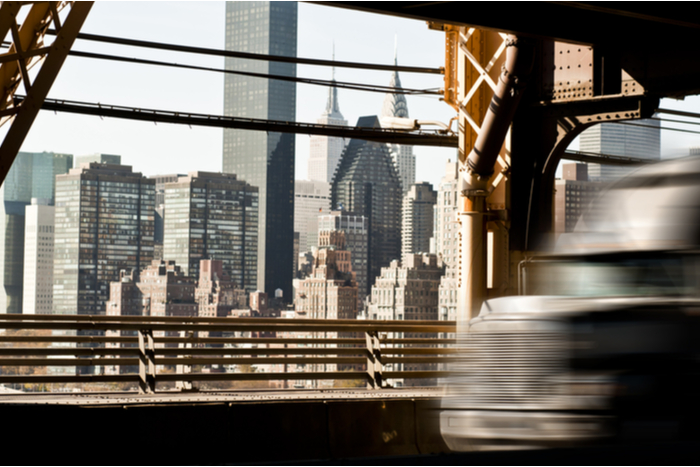 's data show trucking activity in New York state slipped 17 percentage points from March 15 through April 5. Photo credit: Shutterstock.com.