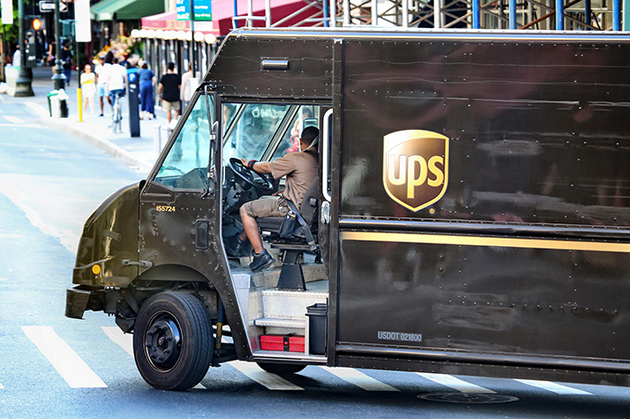 UPS carried a record 21.1 million packages per day in US domestic volumes during the second quarter, but operating profits in the segment slipped 2.2 percent to .2 billion as revenue per piece declined. Photo credit: MikeDotta / Shutterstock.com.