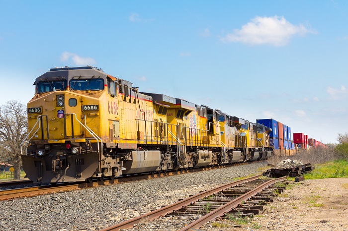 Union Pacific (UP) sent a notice to shippers Friday that UMAX interline service would cease in 197 lanes on Sept. 17, blaming CSX service changes. CSX said the service change was necessary to manage evolving needs, the first step in CEO Jim Foote’s vision to implement precision railroading into the intermodal network. Photo credit: Shutterstock.com. Union Pacific Railroad.