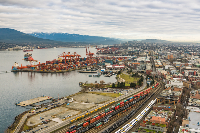 Rail container dwell times at the Port of Vancouver which had consistently been 3.2 days or lower since last April, shot up to five days or longer the past week. Photo credit: Shutterstock.com.