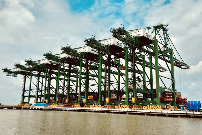 India Ports Global Pvt. Ltd. (IPGPL) terminals at Chabahar, located 790 miles from Jawaharlal Nehru Port Trust (pictured), handled just 225 TEU in its first three months of operations this year. Photo credit: PSA India.