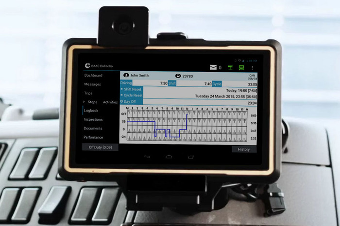 Since an AOBRD (above) providers more latitude on short movements than an ELD, the transition to the new devices in December could cause some headaches early on for drivers. Photo credit: WikiCommons.