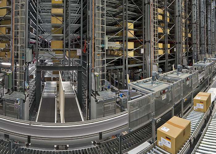 A warehouse in the United States.