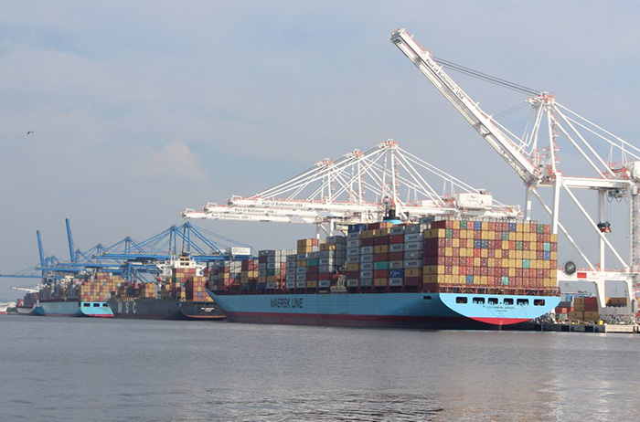The Port of Baltimore, pictured, has rail access, but would stand to gain much if that access could accommodate double-stacked trains.