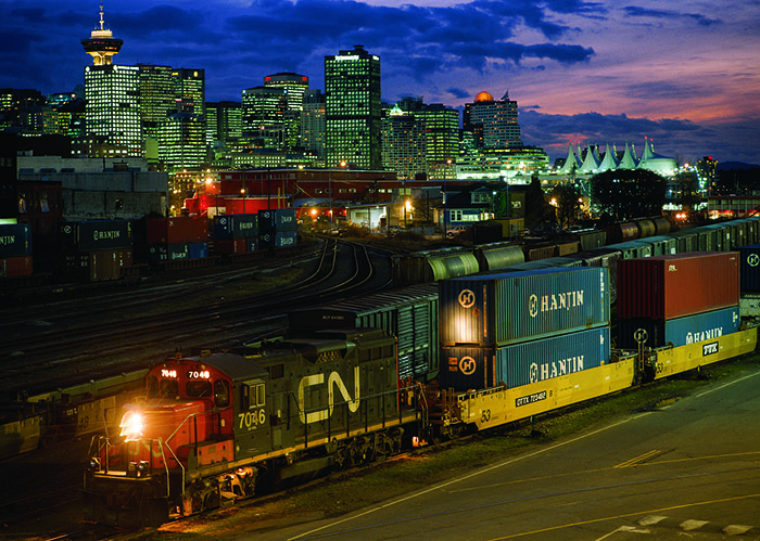 While international intermodal volume at Canadian National Railroad fell in the second quarter, its domestic intermodal business was up. it rose