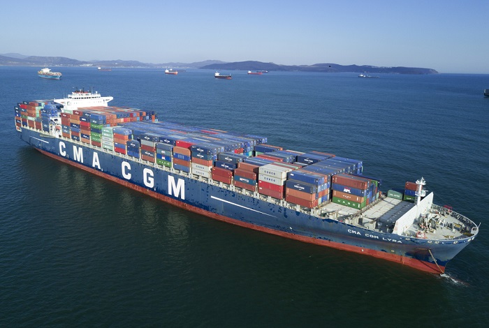 A CMA CGM ship.